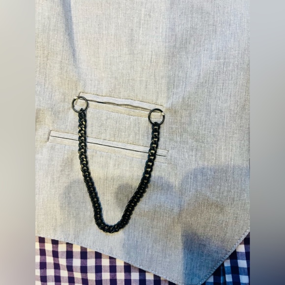 Young Kings by Steve Harvey Purple & Gray 4pc set formal wear boys size 12 NWOT - Picture 11 of 16